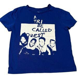 A Tribe Called Quest Unisex Kids Graphic T-Shirt Blue Size Small